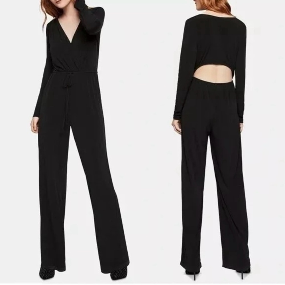 BCBG Cutout Jumpsuit Black Size Small (NWT)